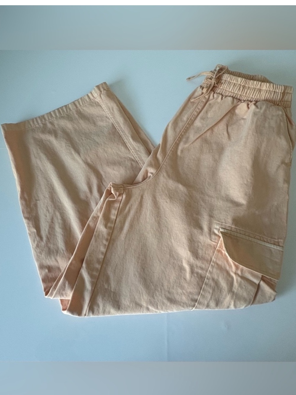 Urban Outfitters Peach Wide Leg High Waist Cargo Pants - Picture 4 of 5